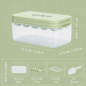 Moule à glaçons empilable de qualité alimentaire à 15 cavités avec couvercle hermétique et pelle à glace pour la maison, la cuisine, le bar et les boissons - Product Image 5