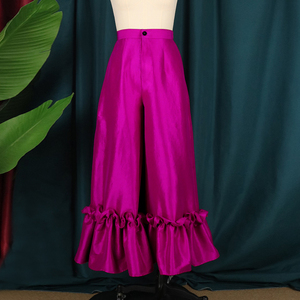 Pantaloni a Zampa d'Elefante, Gamba Larga, Eleganti da Ufficio, Boutique, Taglie Plus per Donne - Product Image 4