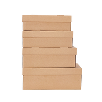 Boîtes d'expédition en carton kraft sur mesure, résistance à l'écrasement, design rigide avec logo, noir mat, brun, jaune, pliées, gaufrées
