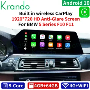 Krando Android 12.0 128GB Auto Video Upgrade Auto Navigation Radio GPS Player Für BMW 5er F10 F11 Wireless CarPlay WIFI 4G