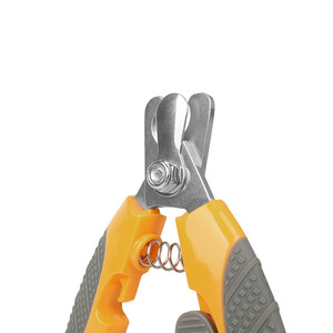 Coupe-ongles pour chiens, outil de soin des griffes avec poignée en plastique orange et bleu, ciseaux de toilettage pratiques - Product Image 3