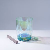 Bol chantant en fluorite, instrument de sonothérapie en quartz pour bain sonore, produits spirituels pour la méditation