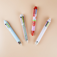 Stylo Gel Multicolore Transparent 6-en-1 en Plastique GemFully pour l'École – Idéal pour Acheter en Ligne