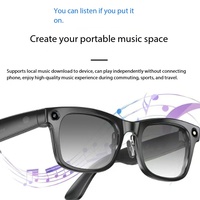 Lunettes Intelligentes IA avec Caméra, Lunettes de Soleil Intelligentes Bluetooth avec Caméra, Lunettes Musicales et Parlantes
