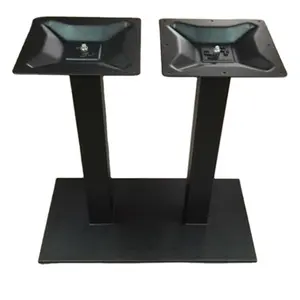 İki ayaklı masa tabanı ayarlanabilir masa ayakları cam heykel için ana yemek masası