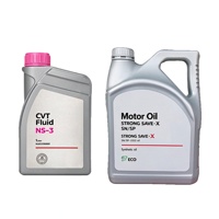 Oli Motor Sintetis dalam Kemasan Plastik 1L dan 4L, Pelumas Mesin Rendah Gesekan untuk Mobil Bensin, SUV, Sedan, Pasokan OEM