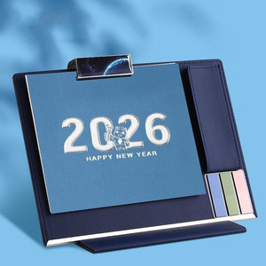 <strong>Promotional</strong> <strong>2026</strong> <strong>New</strong> Year Table Desk Calendar Gift Set With Pen Custom <strong>for</strong> Employees Company Business Corporate Gift Set - Product Image 1