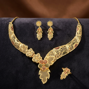 Collares Micro Forming chapados en oro Temporada de bodas Joyería tradicional Regalo para mujeres Cobre y Latón chapado en oro laminado - Product Image 1