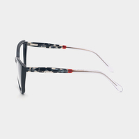 Montures optiques TR90 tendance pour femmes, verres transparents dégradés, branches en acétate 3D avec charnière à ressort