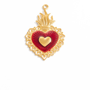 จี้รูปหัวใจสไตล์โกธิควินเทจ ทอง 18k สแตนเลสสตีล สำหรับทำเครื่องประดับ ของขวัญ มีสินค้าพร้อมส่ง - Product Image 5