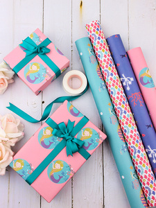 Wholesale 80g coated <b>Paper</b> 43*300cm Luxury Custom Gift Packaging <b>Wrapping</b> <b>Paper</b> <b>Roll</b> - Product Image 3