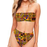 THIKIN Phong Cách Châu Phi Tùy Chỉnh Bikini Cho Mùa Hè Mới Nhất Đồ Tắm Bikini Mềm Hài Hước Đẹp Teen Bikini Swimwear Beachwear