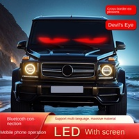 Pantalla de publicidad de camión LED grande Devil's Eye, tira inteligente dinámica para programación de aplicaciones Bluetooth, conectividad USB IP65, 2 paquetes