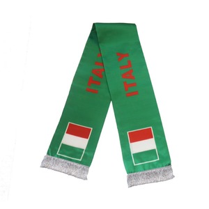 Bufanda de Fútbol con la Bandera de Italia de Doble Cara, Tejida, con Logotipo Personalizado, Directo de Fábrica, Recuerdo para Aficionados del Evento de Fútbol 2026 - Product Image 1