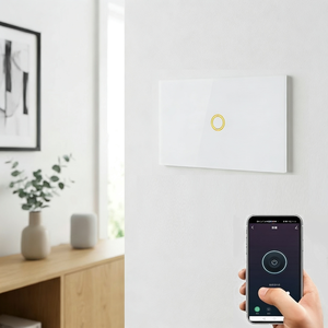 Interrupteurs intelligents Wi-Fi certifiés AU, 1 module, avec compteur d'énergie SAA, interrupteur sans fil 1 module avec fonction mémoire Matter via Wi-Fi - Product Image 1