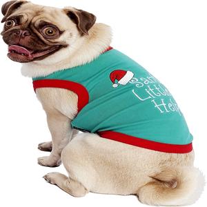 Kemeja Natal lucu untuk anjing dan kucing nakal pakaian Santa Elf bagus 'maaf Santa I Ate Cookies'-pakaian hewan peliharaan - Product Image 5