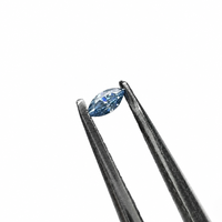 Piedra de Moissanita Suelta Marquise Melee 1.5*3mm 0.05CT Azul Zafiro Natural Creada en Laboratorio al por Mayor para Engaste y Fabricación de Joyería Fina
