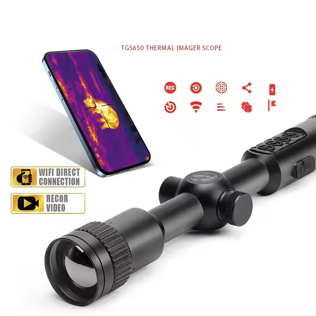 Xtester-TGS650 Thermal Imaging Scope 640-512 Hunting Thermal Night Vision Scope Sight Video Rec PIP WiFi009 1 Year Warranty