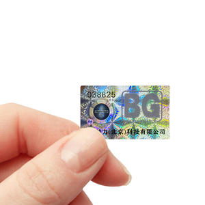 Autocollants holographiques d'hologramme personnalisés  anti-contrefaçon d'hologramme 3D avec l'étiquette de sécurité de code de - Product Image 1