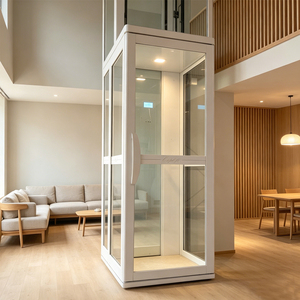 Ascensor Residencial sin Barreras para Personas Mayores y con Discapacidad, Marco Negro, Cristal, Elevador Personalizado para Viviendas y Villas - Product Image 3