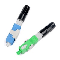 Conector de montaje rápido de fibra óptica de uso repetido, prepulido SC PC UPC APC para instalación rápida de equipos