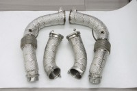 Tuyau de descente pour M5 G90 G99 S68 4.4T V8 2024+ en acier inoxydable SS 304, échappement haute performance avec isolation, traversant et creux