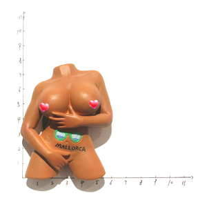 Imán de Resina 3D con Diseño Personalizado de Torso Femenino Sexy, Imán de Refrigerador con Nombre de Ciudad Personalizado y Logotipo Personalizado - Product Image 4