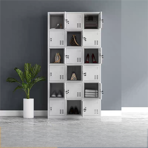 Boîte aux lettres extérieure en métal étanche Boîte de dépôt de colis en acier Armoire de classement en métal durable Armoire de rangement pour le personnel - Product Image 3