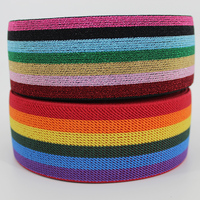 Deepeel EB123 5cm, accessoires de vêtement, tissu extensible, bande élastique, couture couleurs arc-en-ciel, bandes élastiques