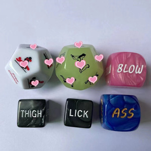 Juego de Dados Sexuales para Adultos, 6 Piezas, F4440, Luminosos en Inglés, para Parejas, Juguete Sexual para Coquetear - Product Image 2