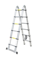 Marchepieds antidérapants EN131, échelle combinée en aluminium robuste avec sangle de sécurité, pour usage domestique et industriel