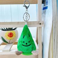 Mini porte-clés poupée en peluche sapin de Noël 11 cm, en coton PP, breloque de sac, pendentif, cadeau pour enfants