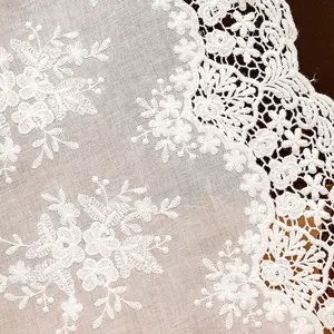 European style Hollow out cotton laces Embroidered cloth spot Tablecloth Curtain Clothing Accessories Lace Lolita Lace Cloth