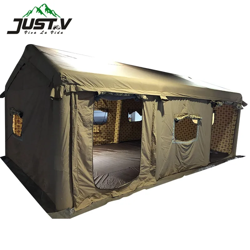 Tpu Blader Oriente Médio estilo amarelo ar barraca inflável camping tendas ao ar livre para evento Armazenamento Oxford lona tenda à prova d' água