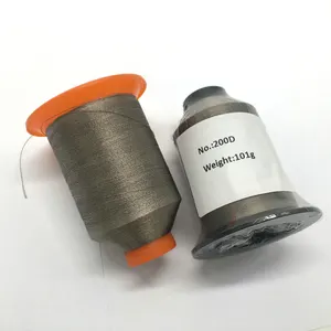 Проводящая профессиональная Антистатическая проводящая швейная нить с серебряным покрытием
