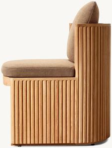 Silla de Comedor de Madera Maciza de Diseño Moderno para Exteriores, con Base Abierta de Teca - Product Image 4