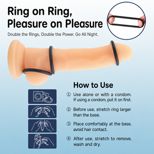 Anillos para Pene de Silicona Negra CHISA BODY RHYTHM <span class=keywords><strong>Magnum</strong></span> Force, Paquete de 3, 3.2, 4.2 y 5 cm, Elásticos, Libres de Ftalatos, Juguete Sexual para Hombres Adultos - Product Image 4