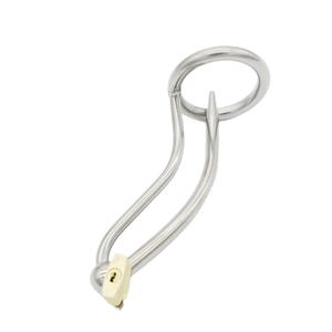 Alat Keperjakaan Pria dari Baja Anti Karat, Sangkar Keperjakaan Logam dengan Kateter Urin, Pengunci Penis, Mainan Seks untuk Pria - Product Image 2