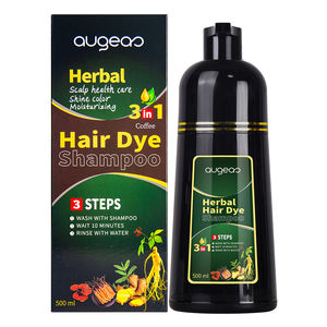 OEM ODM estilo natural sin amoníaco marrón oscuro cubierta de <span class=keywords><strong>color</strong></span> rápido gris blanco permanente 3 en 1 <span class=keywords><strong>color</strong></span> a base de hierbas negro champú <span class=keywords><strong>para</strong></span> teñir <span class=keywords><strong>el</strong></span> cabello - Product Image 1