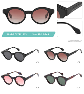 Lunettes de soleil unisexes œil de chat à monture intégrale, verres dégradés marron, protection UV400, protection solaire pour adultes - Product Image 2