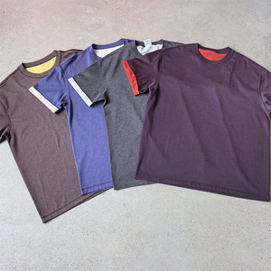 Magliette Reversibili a Due Strati con Maniche Corte, Alta Qualità 230gsm 60% Cotone 40% Poliestere, Stampa Digitale Personalizzata, T-Shirt Oversize - Product Image 3