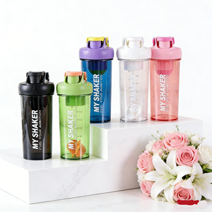 Özel İş Hediyesi Taşınabilir Şeffaf Plastik <span class=keywords><strong>Blender</strong></span> Spor Salonu Fitness İçin Protein <span class=keywords><strong>Shaker</strong></span> Şişesi - Product Image 4