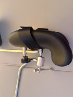 Support de jambe manuel pour lit médical gynécologique et obstétrical, pince de maintien de jambe noire SiNuo SN-LF01 certifiée CE Classe I