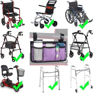 Wheelchair Shoulder Bag Wheelchair Accessories Bag Custom Wheelchair Side Pouch - Product Image 5