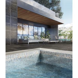 Mosaicos de vidrio reciclado ecológicos Milos de 25x25cm para pared interior de baño, hechos en España, mosaicos para revestimiento de piscinas - Product Image 2