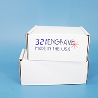 Caja de Cartón Corrugado Blanca Personalizada para Envíos, con Logotipo Personalizado para Comercio Electrónico y Venta Minorista