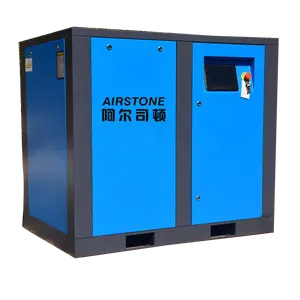 Airstones AS-100HB 375 Cfm Industrial Air Compressor 10HP 75KW 100HP Spanish Supplier In Brazil For Shop