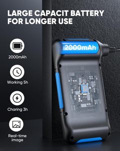 Cámara de Inspección Industrial de Doble Lente 1080P con 8 LED, Boroscopio de 4.3'' con Cable Semirrígido de 16.4 Pies, IP67 N43 - Product Image 1
