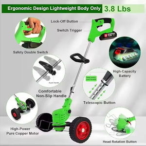 Nouveau modèle 2026 Tondeuse autoportée verticale – Équipement <span class=keywords><strong>de</strong></span> <span class=keywords><strong>jardinage</strong></span> électrique sans fil intelligent et sûr avec poignée télescopique - Product Image 1
