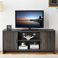 Meuble TV moderne personnalisé de style nouveau avec étagère de rangement, meuble TV en bois avec porte pour salon, chambre à coucher